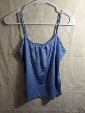 XS Y2K 2 Piece Set Pink & Blue Crop Tops W Floral Design